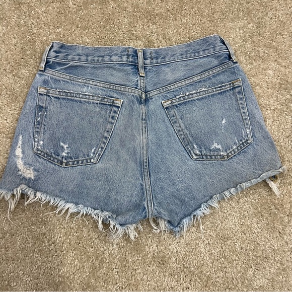 Agolde Los Angeles Parker Vintage Cut Off Jeans Shorts Sz 27 High Rise Button, - Picture 12 of 16